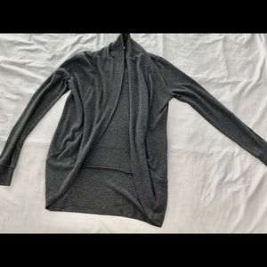 Gray cardigan